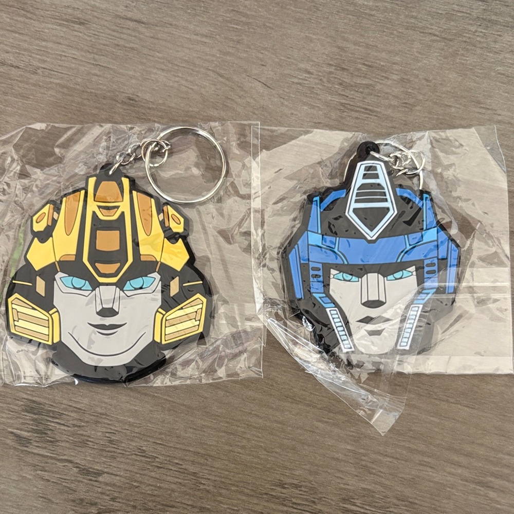 Key & Card Holder Set - Yellow and Blue